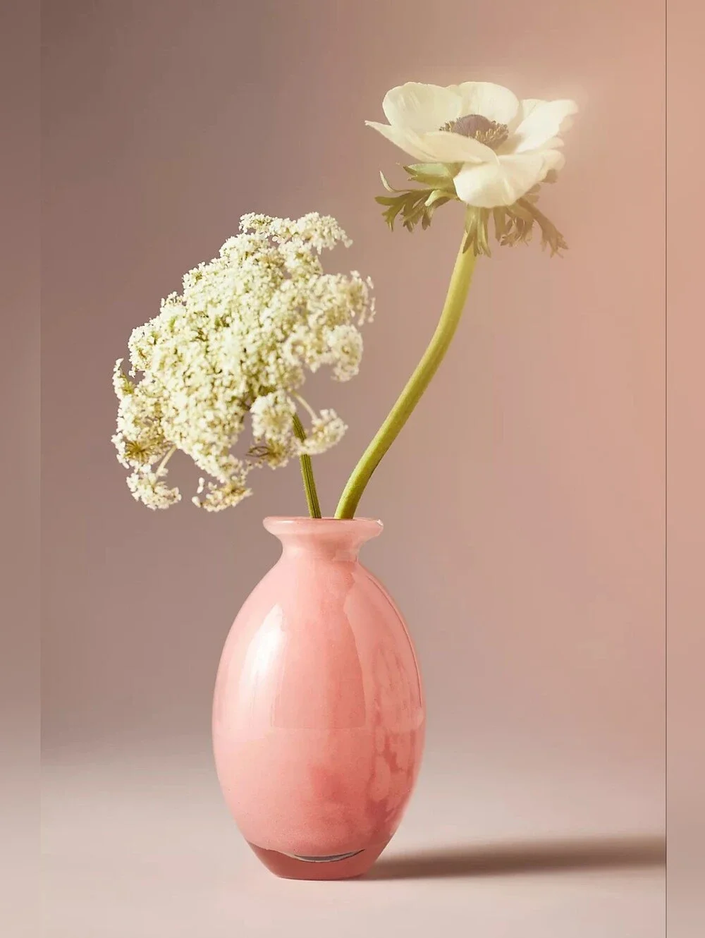 Anthropologie Pink Ceramic Bud Vase